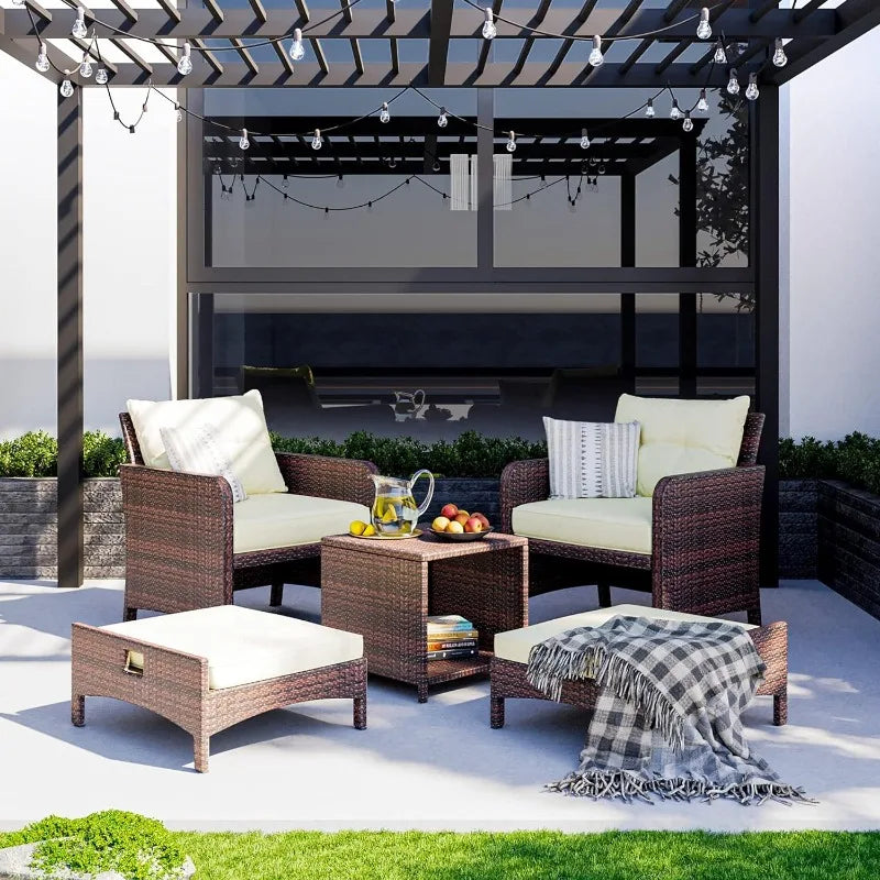5 Piece Patio Furniture Set