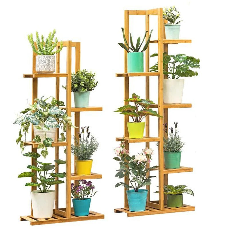 Bamboo 5 / 6 Tier Plant Stand Rack, Flower Pot Holder Shelf
